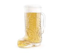 Final Touch Wild West Verre à bottes avec poignée - Verre épais sans plomb - Peut contenir 650 ml pour bière, boissons mélangées, soda - Tasse unique, coffret cadeau de style campagnard inclus - Idéal
