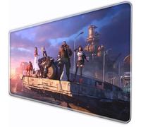 Final VII Game Fantasy XIV Rebirth XXLMousePad, 90 x 40 cm Large MousePad | Anti Slip Desktop Pad | Précision Control GamingMousePad | PC Computer Keyboard Desktop Pad (A, 80 × 30 cm)