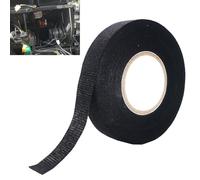 FinalCool Ruban adhésif en tissu noir - 15 m x 19 mm x 0,8 mm - Ruban isolant thermique, en tissu à haute température - Pour faisceau de câbles de véhicules, maison, voiture, moto