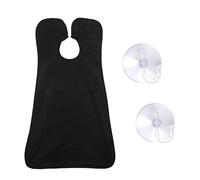 FinalCool Tablier Barbe Homme, Tablier Barbe,Cape de Rasage Homme,Imperméable, Antiadhésif, Bavoir Barbe avec 2 Ventouse，Ramasse Poil Barbe Idéal Comme Cadeau pour Homme，Bart Trimmen Catcher Cape
