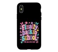 Finally Back to School No-One Ever Said Funny Teacher Coque pour iPhone X/XS
