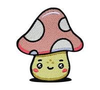 Finally Home Écusson champignon Kawaii à repasser, écussons Mario, écusson thermocollant, écusson de dessin animé, champignons, écusson Mushroom