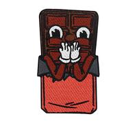 Finally Home Écusson en forme de tableau de chocolat à repasser | Patchs au chocolat, écussons pour enfants, écussons à repasser, écussons de bonbons, rétro