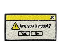 Finally Home Écusson thermocollant - Are you a robot? | Patchs rétro Gamer, vintage, thermocollants, écussons amusants, thermocollants