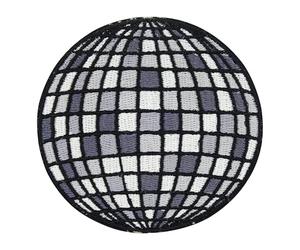 Finally Home Écusson thermocollant - Boule disco - Patchs rétro - Thermocollant vintage - 80 - Patch disque vinyle
