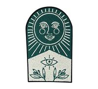 Finally Home Écusson Thermocollant | Collection Soul of The Moon: Le soleil rit | Patch à coller au fer à repasser ou à coudre | Pièce de décoration ou réparation pour vêtement, jean, sac, pantalon