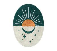 Finally Home Écusson Thermocollant | Collection Soul of The Moon: Lever du soleil | Patch à coller au fer à repasser ou à coudre | Pièce de décoration ou réparation pour vêtement, jean, sac, pantalon