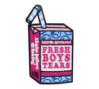 Finally Home Écusson thermocollant Fresh Boys Tears | Patchs drôles pour fille rose, écusson humoristique, écusson avec inscription en allemand