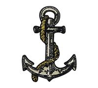 Finally Home Écusson thermocollant motif ancre grise | Patchs maritimes, bateau et bateau, écussons thermocollants