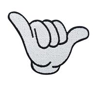 Finally Home Écusson thermocollant motif main de dessin animé blanc | Patchs de bande dessinée, manga, thermocollant rétro, écusson souris