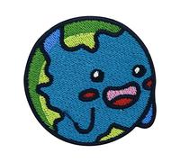 Finally Home Écusson thermocollant motif terre pour enfants | Patchs du monde, globe du monde, écusson thermocollant, écusson kawaii, écusson thermocollant, écusson