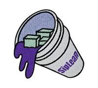 Finally Home Écusson Thermocollant | Sip Lean Codéine Double Cup avec EIS | Patch à coller au fer à repasser ou à coudre | Pièce de décoration ou réparation pour vêtement, jean, sac, pantalon, veste