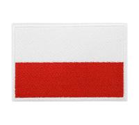 Finally Home Patch à attacher avec scratch - Drapeau de la Pologne | 5,4 x 7,9 cm | Patchs, écussons drapeau polonais, écussons Polska