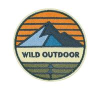 Finally Home Patch à attacher avec scratch - Wild Outdoor | Patchs de randonneurs, écussons de randonnée, patchs pour sac à dos, badge de montagne, patch