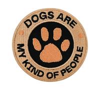 Finally Home Patch pour attacher - Dogs are my Kind of People | Patchs pour chiens, patchs ronds, patches Velkro