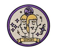 Finally Home Patch thermocollant - Signe du zodiaque Gémeaux - Gemini | Patchs astrologiques, Lune Étoiles Thermocollants, Patch Gémeaux, Patch