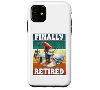 Finally Retired Fishing Grandpa Gnome Graphic For Retirement Coque pour iPhone 11