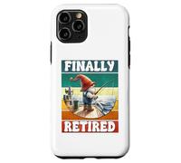 Finally Retired Fishing Grandpa Gnome Graphic For Retirement Coque pour iPhone 11 Pro