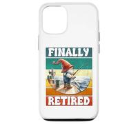 Finally Retired Fishing Grandpa Gnome Graphic For Retirement Coque pour iPhone 12/12 Pro