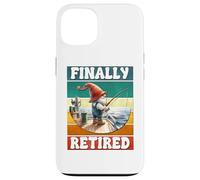 Finally Retired Fishing Grandpa Gnome Graphic For Retirement Coque pour iPhone 13