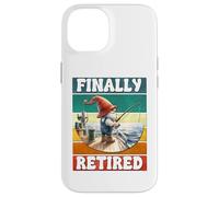 Finally Retired Fishing Grandpa Gnome Graphic For Retirement Coque pour iPhone 14
