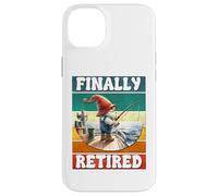 Finally Retired Fishing Grandpa Gnome Graphic For Retirement Coque pour iPhone 14 Plus