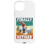 Finally Retired Fishing Grandpa Gnome Graphic For Retirement Coque pour iPhone 15 Plus