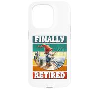 Finally Retired Fishing Grandpa Gnome Graphic For Retirement Coque pour iPhone 15 Pro