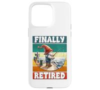 Finally Retired Fishing Grandpa Gnome Graphic For Retirement Coque pour iPhone 15 Pro Max
