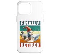 Finally Retired Fishing Grandpa Gnome Graphic For Retirement Coque pour iPhone 16 Pro Max