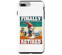Finally Retired Fishing Grandpa Gnome Graphic For Retirement Coque pour iPhone 7 Plus/8 Plus