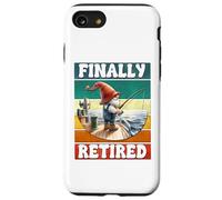 Finally Retired Fishing Grandpa Gnome Graphic For Retirement Coque pour iPhone SE (2020) / 7 / 8