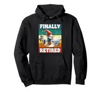 Finally Retired Fishing Grandpa Gnome Graphic For Retirement Sweat à Capuche