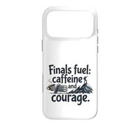 Finals Fuel Caffeine and Courage Student Exam Motivation Coque pour iPhone 17 Pro Max