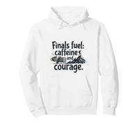 Finals Fuel Caffeine and Courage Student Exam Motivation Sweat à Capuche