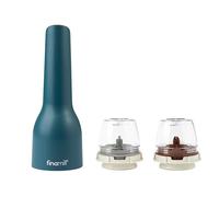 FinaMill GP813437-111OCB Ensemble de moulins à épices USB, plastique, bleu océan