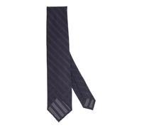 Finamore - Cravate en Soie Bleue Regimental Ton sur Ton - Homme - Accessoires - Bleu - Taille: ONE Size