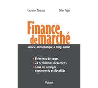 Finance de marché Modèles mathématiques à temps discret - Laurence Carassus - Vuibert - broché - Etude