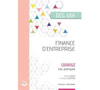 Finance d'entreprise - Corrigé UE 6 du DCG - Frédéric Chappuy - Corroy Eds - broché - Scolaire / Universitaire