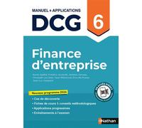 DCG 6 - Finance d'entreprise - Manuel & Applications - Nouveau programme 2026