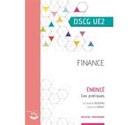 Finance - Énoncé UE 2 du DSCG - Séverine Cornet - Corroy Eds - broché - Scolaire / Universitaire