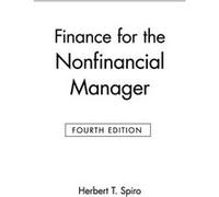 Finance for the Nonfinancial Manager by Spiro Paperback Book Spiro, Herbert T., Spiro (Auteur)