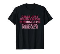 Financement pour la Recherche Scientifique Funny Gen Z Meme Scientist T-Shirt Graphique avec Valeur, Homme, Noir, S