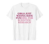 Financement pour la Recherche Scientifique Funny Gen Z Meme Scientist T-Shirt Graphique avec Valeur, Homme, Blanc, M