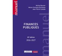 Finances publiques 2025-2026 - Michel Bouvier - Lgdj - broché - Manuel
