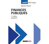 Finances publiques 2026-2027 - Martin Collet - Lgdj - broché - Etude