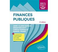 Finances publiques 3ème édition - Anne-Claire Dufour - Ellipses - broché - Scolaire / Universitaire