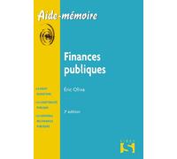 Finances publiques 3ème édition - Eric Oliva - Sirey - broché - Etude