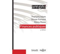 Finances publiques 4ème édition - François Adam - Dalloz - broché - Etude