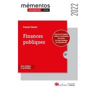 Finances publiques À jour de la loi organique relative à la modernisation de la gestion des finances publiques du 28 décembre 2021 2022 - François Chouvel - Gualino Eds - broché - Etude